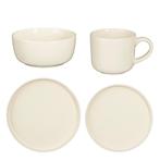 Serviesset 16-delig – Off-White, Huis en Inrichting, Keuken | Servies, Verzenden, Keramiek, Nieuw, Overige stijlen