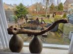 Boomstam als vogelzitstok / decoratie, Ophalen of Verzenden, Gebruikt