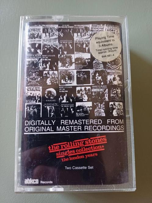 The Rolling Stones - Singles Collection Cassette, Cd's en Dvd's, Cassettebandjes, Gebruikt, Voorbespeeld, Rock en Metal, 2 t/m 25 bandjes