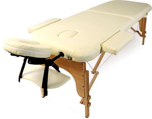 Massagetafel | Inklapbaar | Creme, Sport en Fitness, Massageproducten, Nieuw, Massagetafel, Verzenden