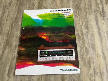 Marantz originele brochure, stereo en quadro, 1975 beschikbaar voor biedingen