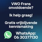 VWO Frans onvoldoende? 1-op-1 bijles (gratis kennismaking), Privéles, Bijles
