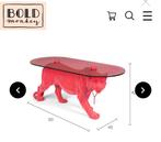 Roze Panter Salontafel - Bold Monkey dope as hell, Ophalen, 50 tot 100 cm, Nieuw, Glas