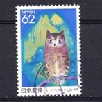 vogel uil Otus sunia japonensis Japan 1992 gebruikt stempel, Dier of Natuur, Verzenden, Gestempeld