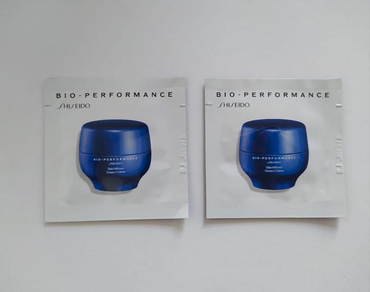 Nieuw 2x Shiseido Bio Performance Creme 1 ml sample sachet, Sieraden, Tassen en Uiterlijk, Uiterlijk | Gezichtsverzorging, Nieuw