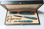 antiek manicureset - art deco - 5 delig - manicure - marmer, Ophalen of Verzenden