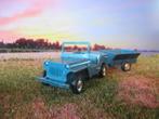 1/43 Willy's Jeep met Bantam Trailer - Gama licht bespeeld, Ophalen of Verzenden, Gebruikt, Auto, Gama