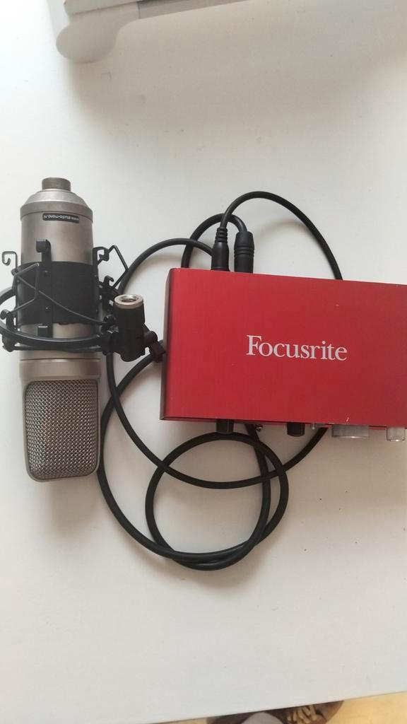 Focusrite Scarlett Studio Set - Compleet, Muziek en Instrumenten, Microfoons, Gebruikt, Studiomicrofoon, Ophalen of Verzenden