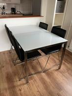 Ikea tafel Torsby + 4 stoelen Ikea Lillanas, Huis en Inrichting, Tafels | Eettafels, Ophalen, 100 tot 150 cm, 50 tot 100 cm, Zo goed als nieuw
