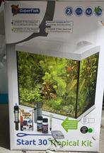 Superfish Aquarium 25 liter start 30 tropical kit zwart, Zo goed als nieuw, Ophalen