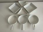 Set 7 Vintage ARABIA Kilta Kaj Franck Soufle Schaal Wit 60’s, Ophalen of Verzenden