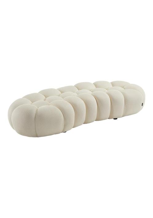OHNO Furniture Montreal - Bubbel Bank - Wit, Huis en Inrichting, Banken | Bankstellen, Nieuw, Rechte bank, Stof, Overige materialen