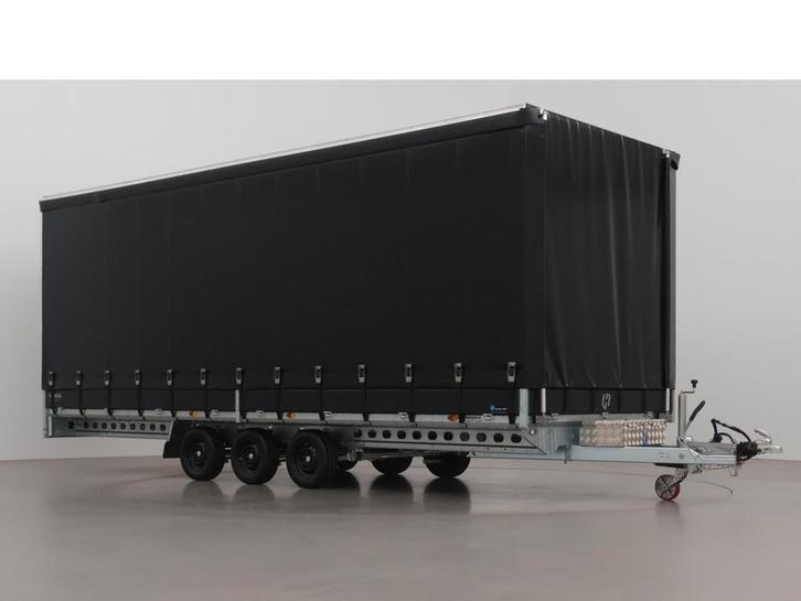Henra plateauwagen huif schuifzeilen 633x222x220 cm Uniek, Auto diversen, Aanhangers en Bagagewagens, Nieuw