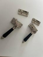 Raamsluiting met slot - rechts - mat geborsteld, Doe-het-zelf en Verbouw, Hang- en Sluitwerk, Ophalen of Verzenden, Zo goed als nieuw