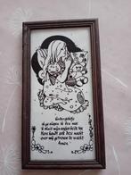 Vintage Kindertegel met Gebed, Minder dan 50 cm, Gebruikt, Overige typen, Ophalen of Verzenden