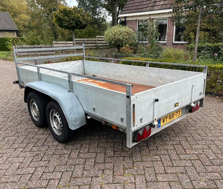 Anssems BSX 2000 300x150 tandemasser 2000kg geremd kenteken, Auto diversen, Aanhangers en Bagagewagens, Zo goed als nieuw, Ophalen