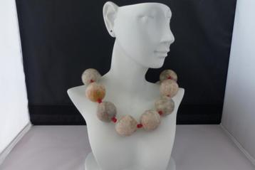 KORAAL (25 mm) ketting/oorhanger-set beschikbaar voor biedingen