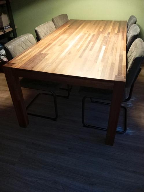 Eettafel 205x102x76cm, Huis en Inrichting, Tafels | Eettafels, Gebruikt, 100 tot 150 cm, 200 cm of meer, Vijf personen of meer