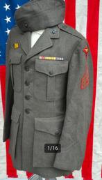 Ww2 Amerikaans uniform op naam+brief (zeldzaam), Verzenden, Overige soorten, Amerika, Overige typen