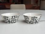 2x Iittala Taika Kom zwart-wit Ø12,1cm, Ophalen of Verzenden, Zo goed als nieuw, Kom(men), Overige stijlen