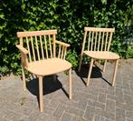 Normann Copenhagen Pind stoelen set als nieuw prachtig!, Ophalen, Twee, Bruin, Scandinavisch