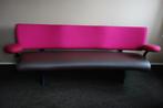 Vintage design bank Artifort Orbit, 3 zits van leer en stof, Huis en Inrichting, Banken | Bankstellen, Ophalen, Metaal, 75 tot 100 cm