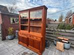 Buffetkast teak met schuifdeuren die soepel glijden, Huis en Inrichting, Kasten | Buffetkasten, Ophalen of Verzenden, Zo goed als nieuw