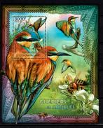 c.afrika 2012 pf blok bijeneters vogels birds, Ophalen of Verzenden, Postfris, Dier of Natuur