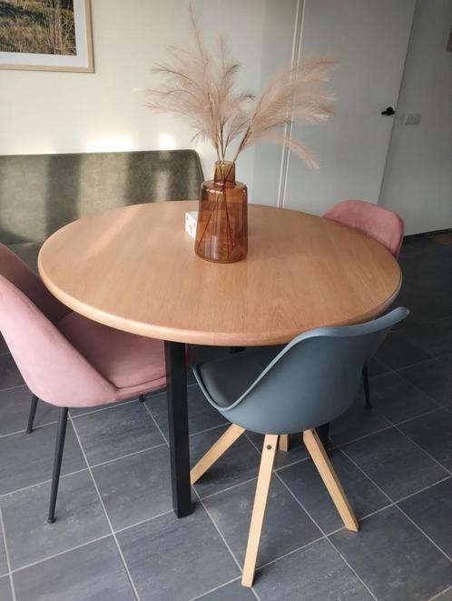 Mooie ronde eettafel, Huis en Inrichting, Tafels | Eettafels, Zo goed als nieuw, 100 tot 150 cm, 100 tot 150 cm, Rond, Ophalen