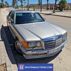 Mercedes-Benz 500 SEL AMG | 1985 | Route 66 Auctions, Auto's, Lederen bekleding, Zwart, Bedrijf, Handgeschakeld