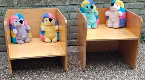Kinderstoel. Kubusstoel. 2 st. Ca '60/'70. * Zie tekst, Kinderen en Baby's, Kinderstoelen, Gebruikt, Overige typen, Ophalen