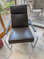 Harvink fauteuil, Huis en Inrichting, Ophalen, Gebruikt, Bruin, Leer