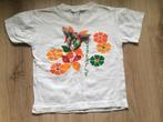 Wit oranje groen t-shirt top shirt topje met vlinder 110-116, Ophalen of Verzenden, Nieuw, Meisje, Shirt of Longsleeve