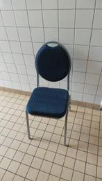 6 Stackchairs Blauw zo goed als NIEUW 1x gebruikt, Ophalen, Blauw, Stackchair, Zo goed als nieuw