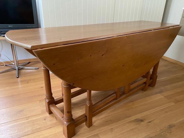 Eettafel/hangoortafel., Huis en Inrichting, Tafels | Eettafels, Gebruikt, 150 tot 200 cm, Vijf personen of meer, Ovaal, Ophalen