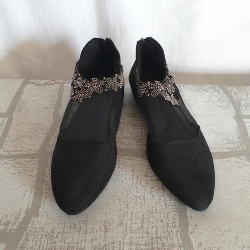 Gave zwarte schoenen, lage hak, strass. mt 39, Kleding | Dames, Schoenen, Nieuw, Schoenen met lage hakken, Zwart, Ophalen of Verzenden