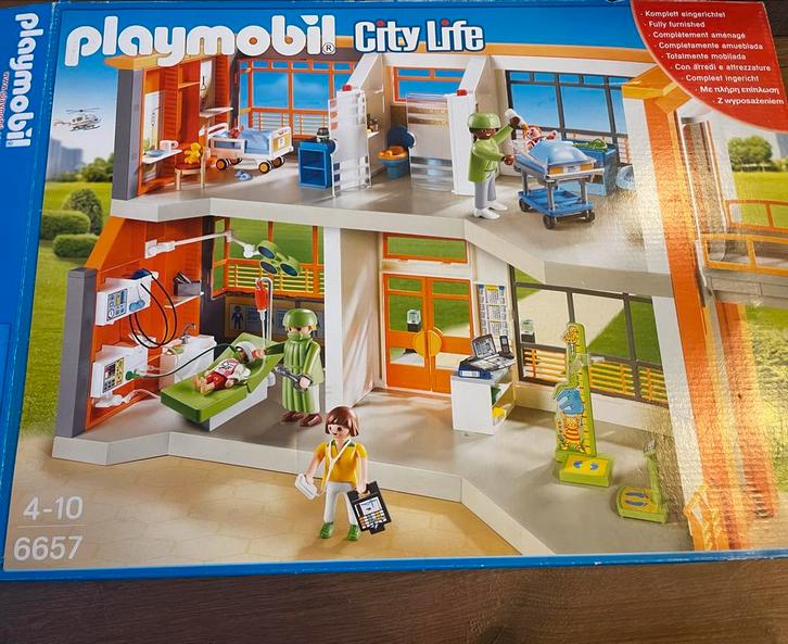 Playmobil Ziekenhuis 6657 - Complete Set, Kinderen en Baby's, Speelgoed | Playmobil, Zo goed als nieuw, Complete set, Ophalen of Verzenden