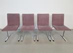 Set 4 vintage giovanni offredii onda stoelen saporiti ‘70, Huis en Inrichting, Metaal, N, Postmodern, Ophalen of Verzenden