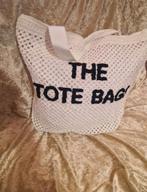 Witte Tote Bag - Strandtas - Shopper, Ophalen of Verzenden, Nieuw, Wit, Shopper