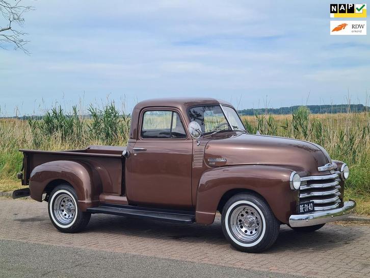 Chevrolet USA 3100 pick-up 1951 / APK en Belasting vrij !, Auto's, Chevrolet, Bedrijf, Te koop, Overige modellen, Metallic lak