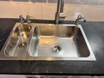 Dubbele spoelbak/wasbak keuken Hillesjon Ikea, Huis en Inrichting, Keuken | Keukenelementen, Ophalen, Gebruikt, 50 tot 100 cm