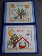 BORDUURWERK NIJNTJE PLUIS 30x24 cm., Hobby en Vrije tijd, Borduren en Borduurmachines, Ophalen of Verzenden, Overige typen