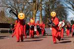 Rode overals met capuchon "Casa de Capel", Ophalen of Verzenden, Zo goed als nieuw, Carnaval, Kleding