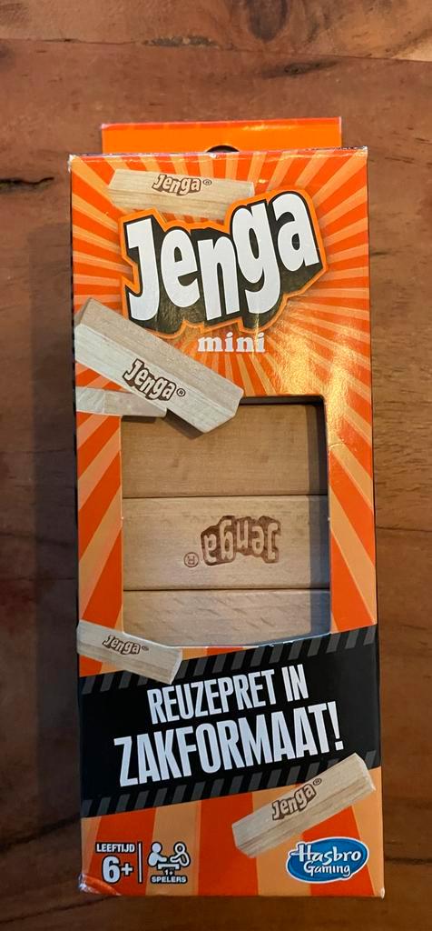 Jenga mini spel, Hobby en Vrije tijd, Gezelschapsspellen | Overige, Zo goed als nieuw, Ophalen of Verzenden