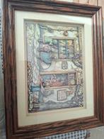 Anton Pieck Print Ingelijst, Huis en Inrichting, Woonaccessoires | Schilderijen, Tekeningen en Foto's, Minder dan 50 cm, Oorspronkelijke maker