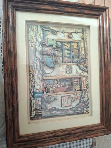 Anton Pieck Print Ingelijst beschikbaar voor biedingen