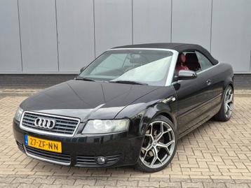 Audi A4 1.8 120KW Cabriolet Zwart airco leder 19 inch apk! beschikbaar voor biedingen
