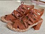 Gabor sandalen met hak maat 39, wijdte G, Kleding | Dames, Schoenen, Ophalen of Verzenden, Zo goed als nieuw, Bruin, Sandalen of Muiltjes