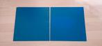 2 blauwe bouwplaten 32 x 32, Ophalen of Verzenden, Gebruikt