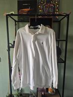 Ralph Lauren Longsleeve polo L white, Maat 52/54 (L), Wit, Ralph Lauren, Ophalen of Verzenden